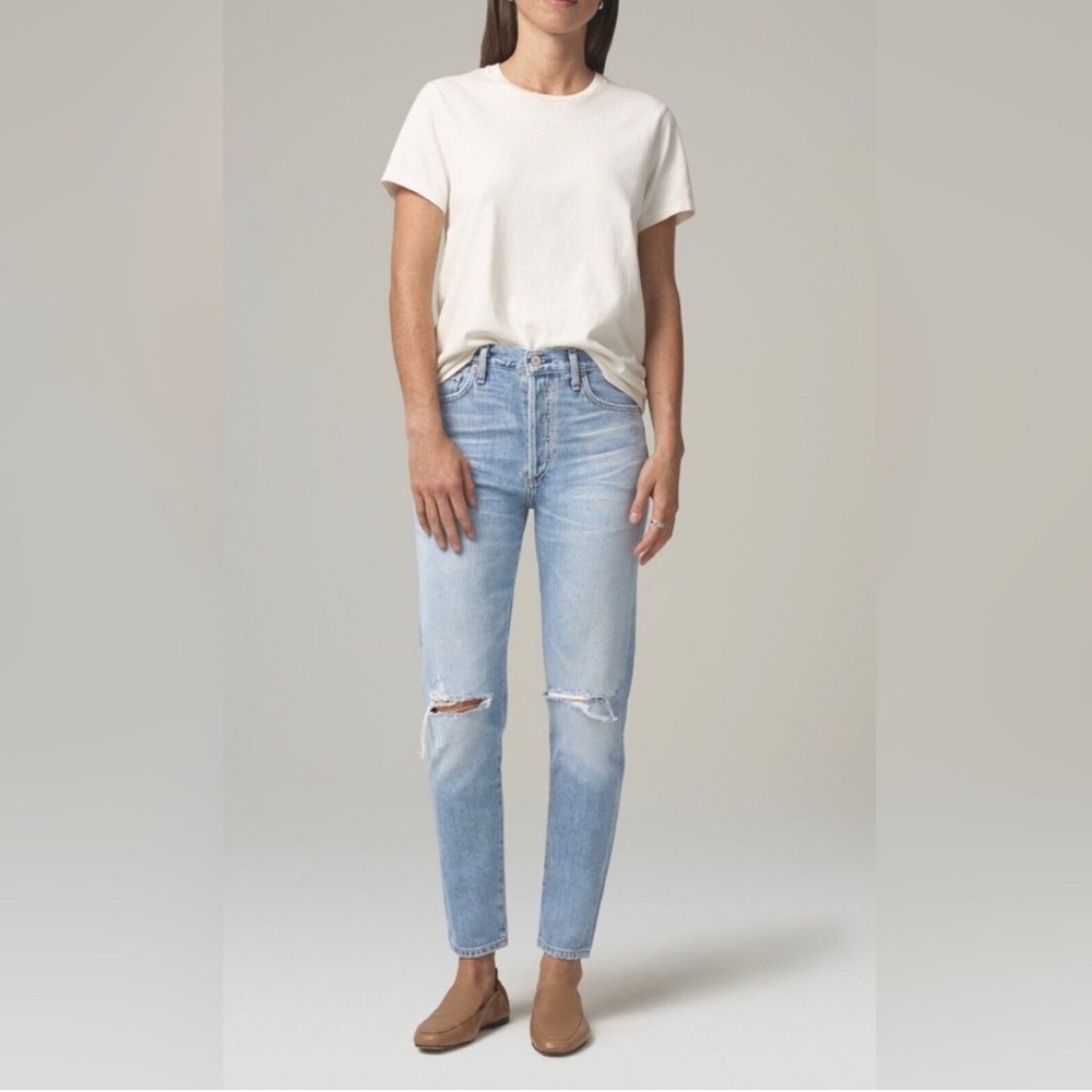Citizens Of Humanity Liya High Rise Classic Fit Crop Jeans
